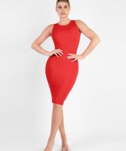 Shapewear Modal Tummy Control Midi Dress