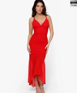 Shapewear Bluetag Cooling Ruched Mesh Bodycon Maxi Dress